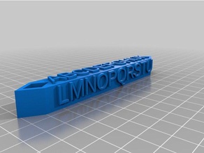 my customized luggage tag code keychains 3d print model - Mito3D