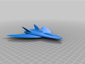 interstellar ship 3d printing airplane planes spaceship starship 3d print model - Mito3D