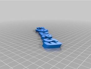 meine angepasste iamburnystext name keyring keyfob Organisation 3d print model - Mito3D
