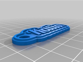 katia keychains customized 3d print model - Mito3D