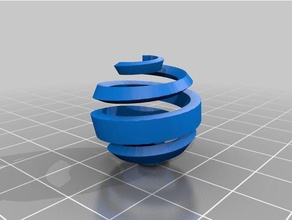 spiral tangent sphere 3d printing 3d print model - Mito3D