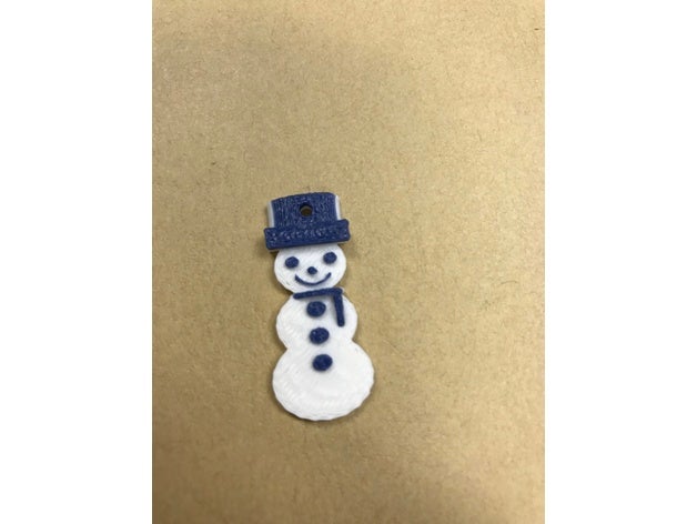 mini snowman christmas tree ornament decor xmas ornaments 3D print model - Mito3D