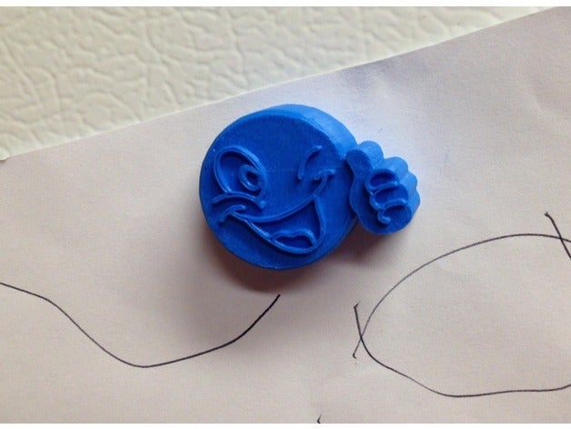 gute job-magnet office magnet-Halter Magnete lächeln smiley smiley-Gesicht 3D print model - Mito3D
