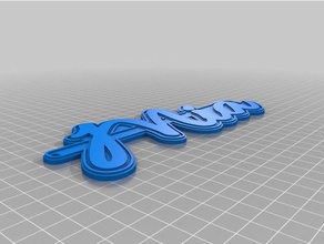mia allura chaveiros personalizado 3d print model - Mito3D