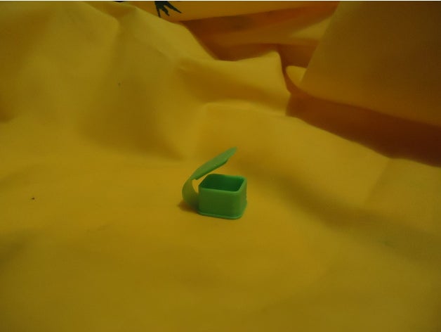 único bico de caixa recipientes personalizado articulada com tampa medicamentos pequena peças pequenas armazenamento 3D print model - Mito3D