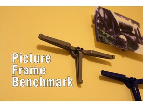 picture frame benchmark 3d printing benchmarks cad cali calibration test floating photo photography remix remixchallenge 3d print model - Mito3D