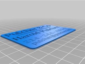 pulcher Business-card v2 office angepasst 3d print model - Mito3D