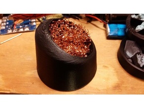 ponta do ferro de solda limpeza malha titular bola coisinha eletrônica cobre ajuda estação solda, aspirador 3d print model - Mito3D