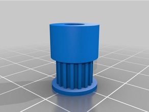 gt2 polia 16t 1mm de passo 5mm eixo 3d impressão eletrônica reciclagem correia reciclar 3d print model - Mito3D