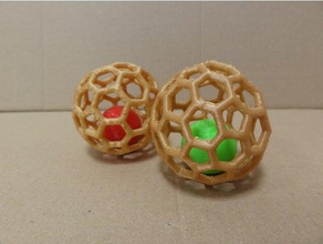 Weihnachten ornament Dekor ball-Käfig 3d print model - Mito3D