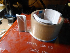 50mm Verpackung tape dispenser schneller drucken remix hand tools 3d print model - Mito3D