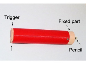 crayon lanceur les jouets jeux 3d print model - Mito3D
