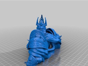 lich Kral arthas heykeller 3d print model - Mito3D