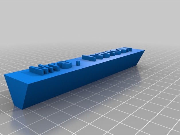 la señora inverson signos logotipos personalizado 3D print model - Mito3D