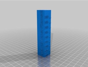anet a8 filament temperature calibration tower 3d printing tests customized 3d print model - Mito3D