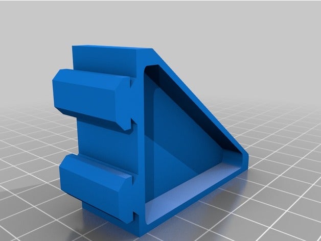 reach3d 2040 short support bracket feet printer parts slot 3D print model - Mito3D