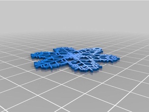 snowflake 4 interactive art customized 3d print model - Mito3D