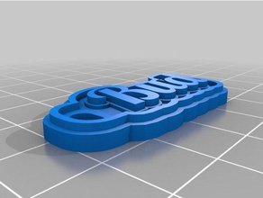 gemma portachiavi i personalizzato 3d print model - Mito3D