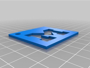 keychain 2 jordan 3d printing goblue michigan 3d print model - Mito3D