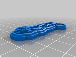 avery keychain keychains customized 3d print model - Mito3D