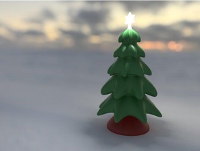 christmas tree freeform sculptures decoration fusion 360 3d print model - Mito3D