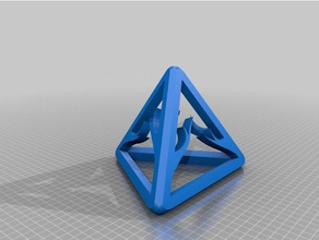 Pyramide Aufhänger office Zweig Natur 3d print model - Mito3D