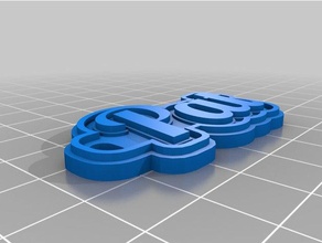 pat etiqueta llaveros personalizado 3d print model - Mito3D