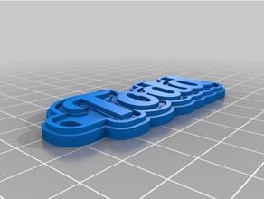 todd etiketi Anahtarlık özelleştirilmiş 3d print model - Mito3D