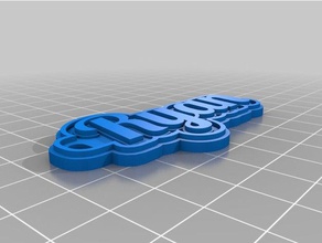 ryan tag keychains customized 3d print model - Mito3D