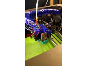 solidoodle bowden extruder mount e3d v6 servo probe printer parts 3d print model - Mito3D