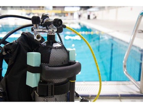 lobster sport outdoors buddy disability diving enable fun mmid foundation red divers scuba sharing 3d print model - Mito3D