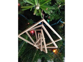 concêntricos de diamante enfeite decoração natal árvore decorativos férias do feriado spin 3d print model - Mito3D