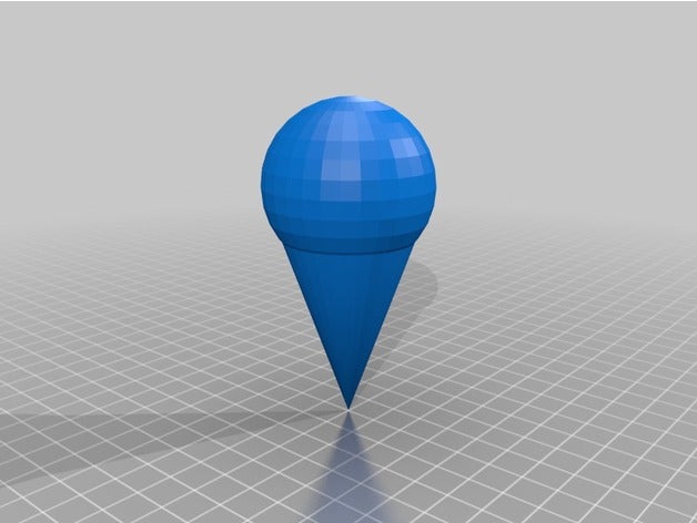 ice cream cone 3d printing 3D print model - Mito3D