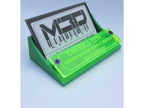 titular de la tarjeta láser cutengraved placa diy negocios visita 3d print model - Mito3D