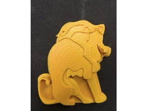 mufasa le roi lion 2d l'art 3d print model - Mito3D