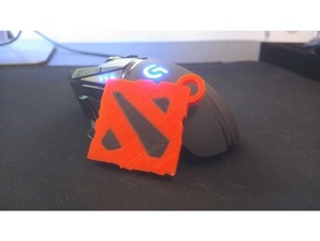 dota 2 dual material keychain signs logos 3d print model - Mito3D