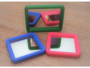 Handspiegel in verschiedenen Größen Mode Spiegel Rahmen 3d print model - Mito3D