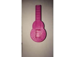 guitarra dispensador de la cinta oficina 3d print model - Mito3D