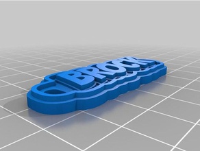 brock portachiavi i personalizzato 3d print model - Mito3D