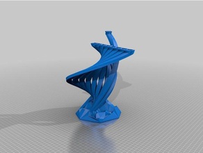 generative menorah test 2 decor hannukah 3d print model - Mito3D