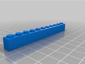 il mio personalizzato parametrico mattoncini lego giocattolo gioco accessori 3d print model - Mito3D