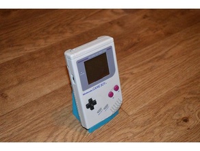 gameboy dmg titular ecrã de vídeo jogos suporte exposição nintendo 3d print model - Mito3D