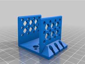 3 hole cable catcher office customized 3d print model - Mito3D