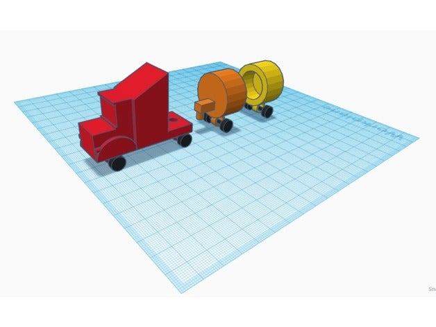 Kork-LKW 3d drucken 3D print model - Mito3D