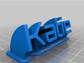 katie office personalizzato 3d print model - Mito3D
