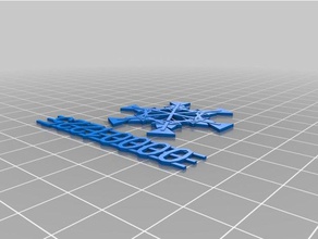 mi personalizados blizzard mailable de copo nieve, adornos kickstarter decoración 3d print model - Mito3D