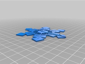 my customized blizzard mailable snowflake ornaments kickstarter decor 3d print model - Mito3D