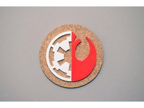 star wars rogue one imperial vs rebel signs logos featured movie alliance 3d print model - Mito3D
