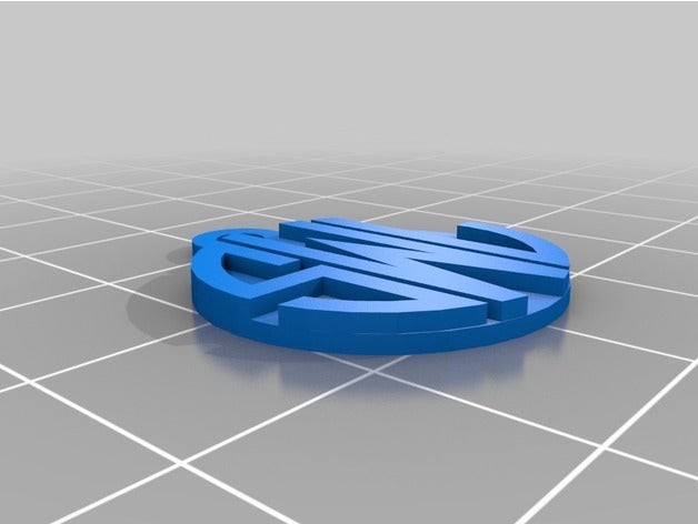 als monograma personalizado colgante de varios bucles joyería 3D print model - Mito3D