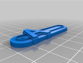 letras Schlüsselanhänger angepasst 3d print model - Mito3D